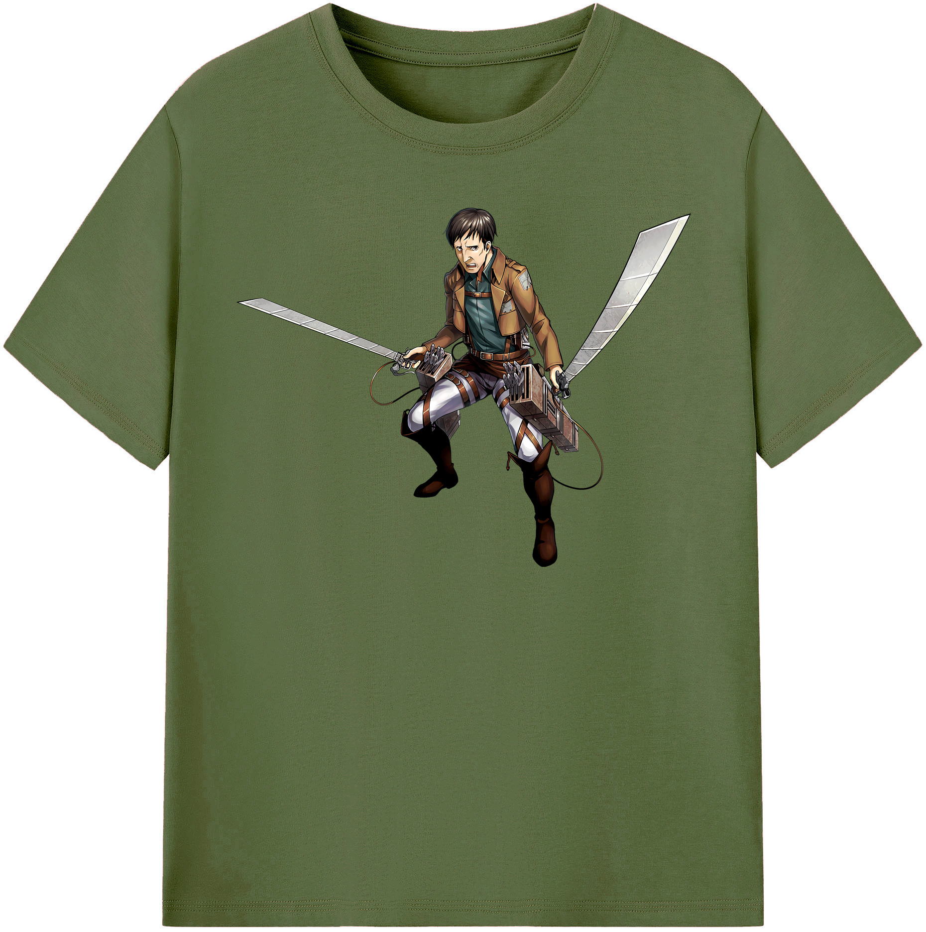 （画像用） 進撃の巨人 Attack on Titan 綿100％半袖Tシャツ（フロントプリント）